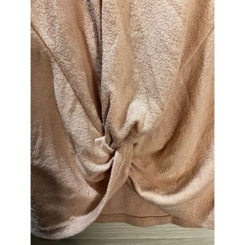 T-shirt Twist Hem Drop Shoulder Tee Small - Picture 3 of 5